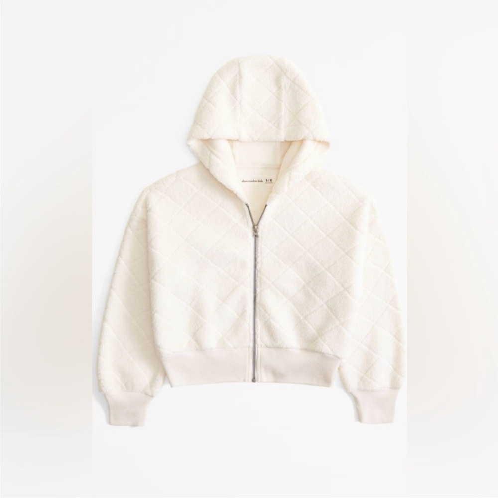 Abercrombie Kids Off-White Quilted Jacket